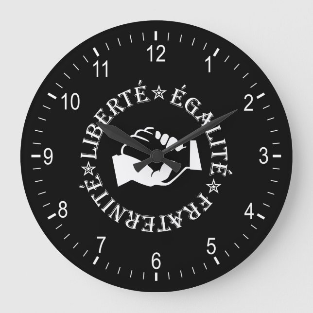 Liberty, equality, fraternity large clock (Front)