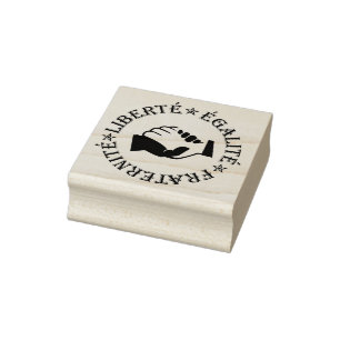 Liberty, equality, fraternity rubber stamp
