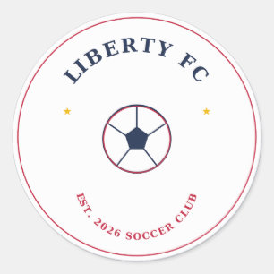 Liberty FC Soccer Ball Sticker USA Football Fan