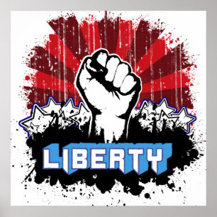 Liberty Fist Poster