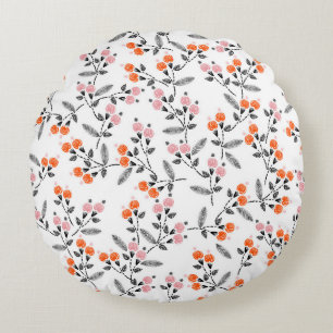 Liberty Florals: Hand-Stitched Embroidery Round Cushion
