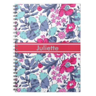 Liberty flower personnalisable first name notebook