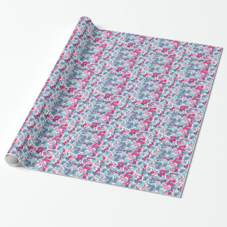 Liberty flower personnalisable first name wrapping paper