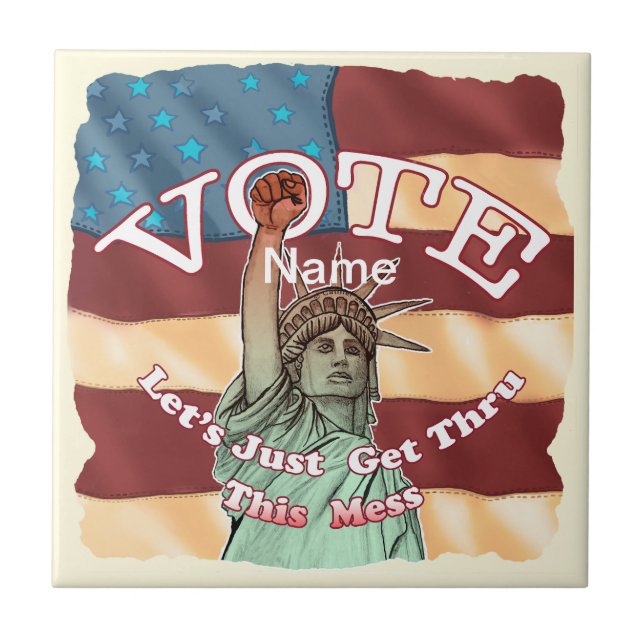 Liberty Get Thru This Ceramic Tile (Front)