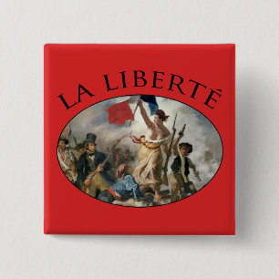 Liberty Guiding the People 15 Cm Square Badge