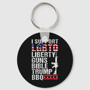 Liberty Guns Bible Trump Bbq Key Ring