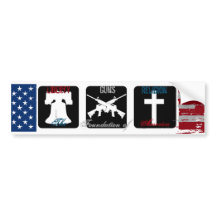 Liberty, Guns, Religion bumper sticker