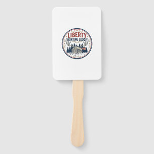 Liberty Hunting Lodge Patriotic Patriotic Hunting Hand Fan