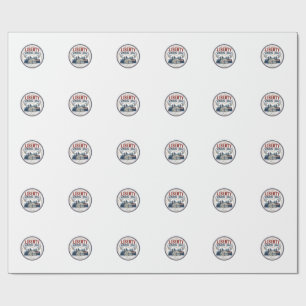 Liberty Hunting Lodge Patriotic Patriotic Hunting Wrapping Paper