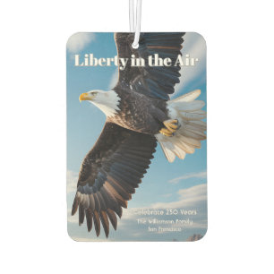 Liberty in the Air • 1776–2026 Eagle Keepsake Car Air Freshener