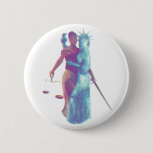 Liberty & Justice For All 6 Cm Round Badge