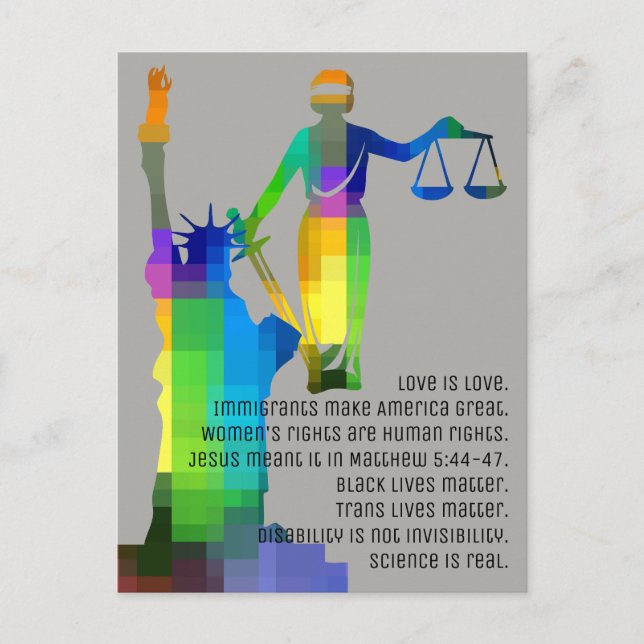 Liberty & Justice Postcard (Front)