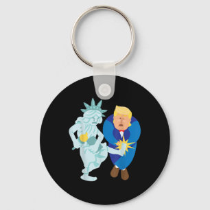 Liberty Kicks Trump 2020 Election Anti Donald Key Ring