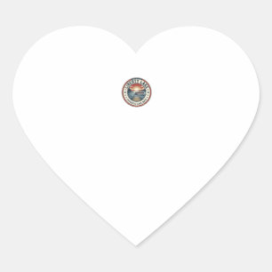 Liberty Lake Patriotic Patriotic Lake Life Vintage Heart Sticker