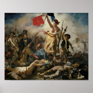 Liberty Leading the People, Delacroix Poster