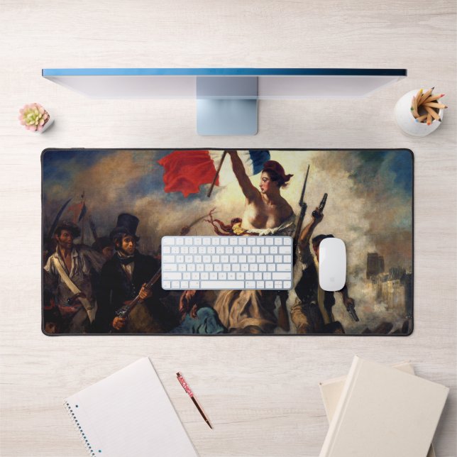 Liberty Leading the People, Eugene Delacroix Desk Mat (Office 1)