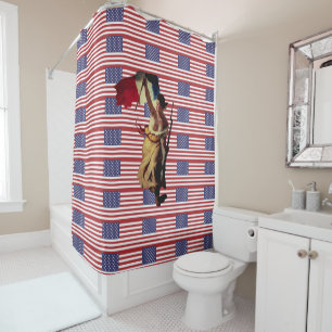 Liberty Leading the People Eugène Delacroix - USA Shower Curtain
