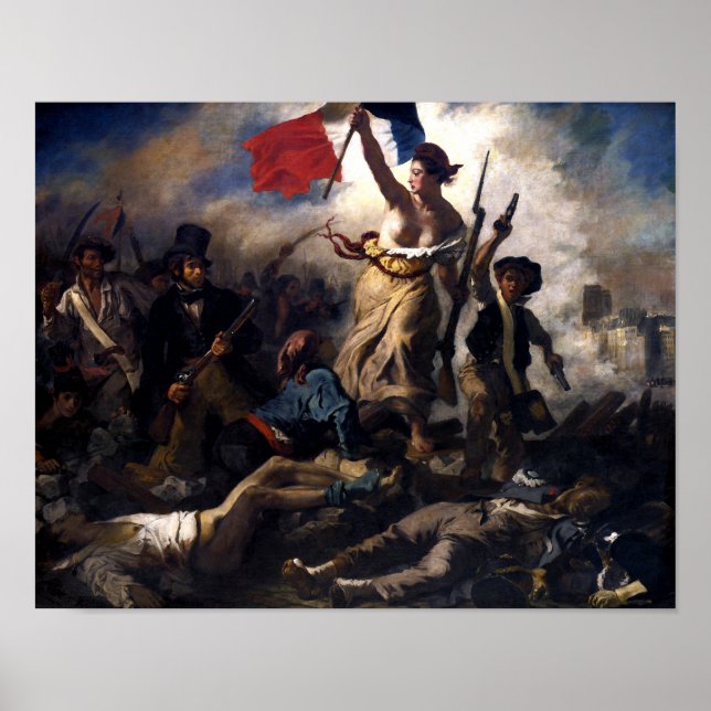 Liberty Leading The People -- French Revolution Poster (Front)