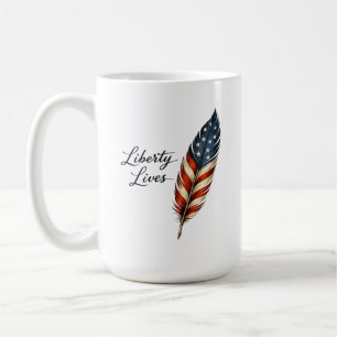 Liberty Lives Feather Coffee Mug