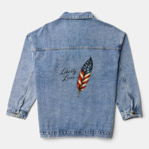 Liberty Lives Feather Denim Jacket