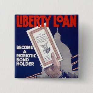 Liberty Loan 15 Cm Square Badge