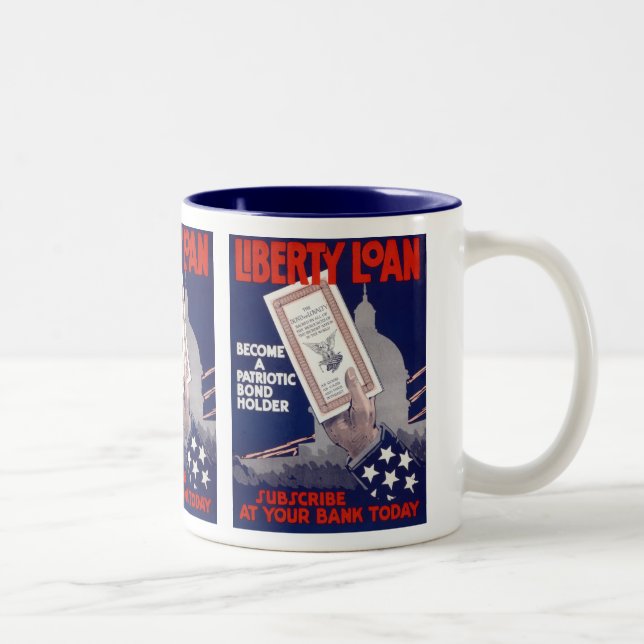 Liberty Loan Two-Tone Coffee Mug (Right)