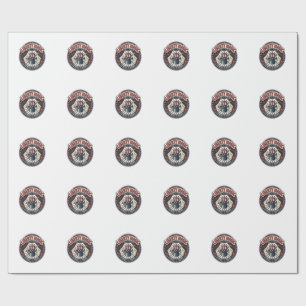 Liberty Magic Patriotic Patriotic Magic Show Vinta Wrapping Paper