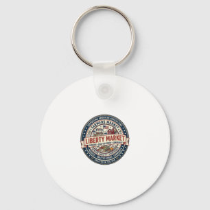 Liberty Market Patriotic Patriotic Farmers Market Key Ring