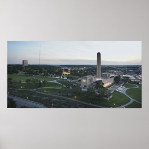 Liberty Memorial and BMA Building, Kansas City, Mi Poster