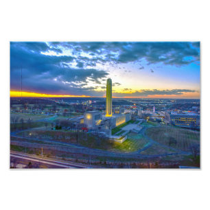 Liberty Memorial at Sunset, Kansas City, Missouri Photo Print