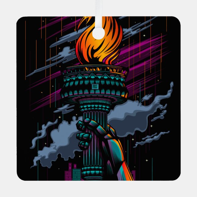 Liberty Metal Tree Decoration (Front)