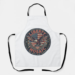 Liberty Mosaic Patriotic Patriotic Mosaic Vintage Apron