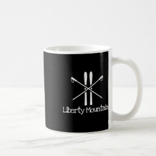 Liberty Mountain Rustic Skiing Ski Skis Skier Down Coffee Mug