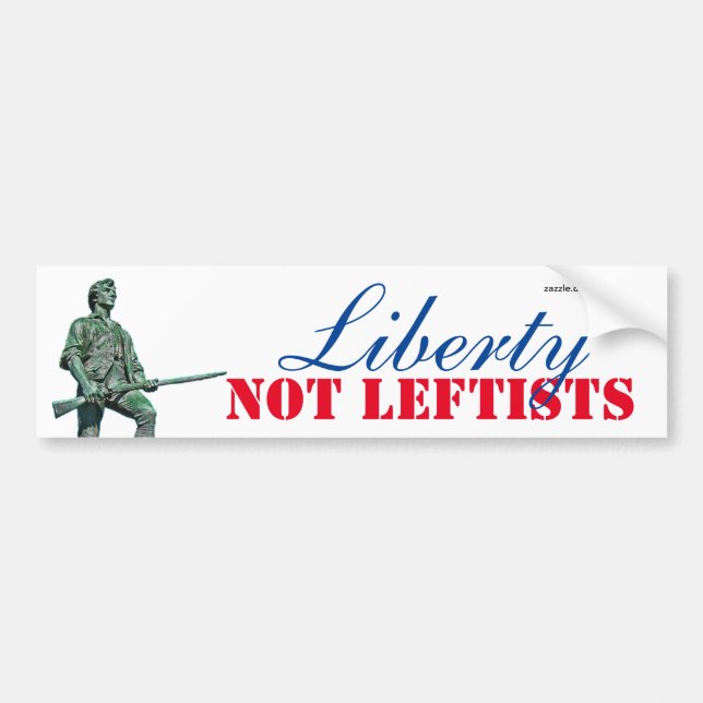 Liberty Not Leftists Bumper Sticker (Front)