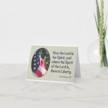 Liberty note card