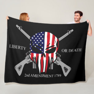 LIBERTY OR DEATH FLEECE BLANKET