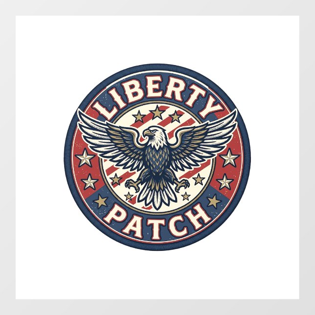 Liberty Patch Patriotic Patriotic Patch Embroidery (Sheet)