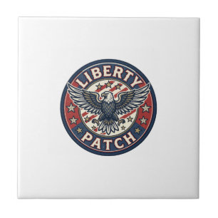 Liberty Patch Patriotic Patriotic Patch Embroidery Ceramic Tile