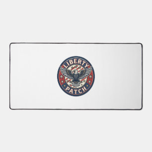 Liberty Patch Patriotic Patriotic Patch Embroidery Desk Mat