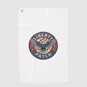 Liberty Patch Patriotic Patriotic Patch Embroidery Golf Towel