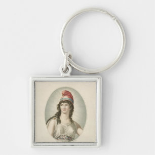 Liberty, Patron of the French, engraved by Ruotte Key Ring