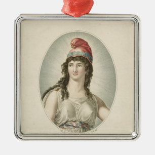 Liberty, Patron of the French, engraved by Ruotte Metal Ornament