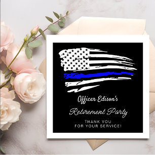 LIBERTY Police Military Retirement Party Napkin