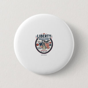Liberty Popsicle Patriotic Patriotic Ice Cream Pop 6 Cm Round Badge