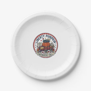 Liberty Pumpkin Patriotic Patriotic Pumpkin Fall A Paper Plate