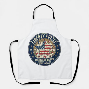 Liberty Puzzle Patriotic Patriotic Puzzle Jigsaw V Apron