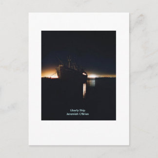 Liberty Ship  SSJeremiah O'Brien - Customised Postcard