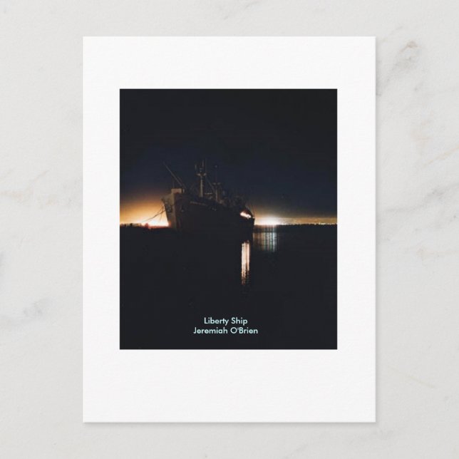 Liberty Ship  SSJeremiah O'Brien - Customised Postcard (Front)