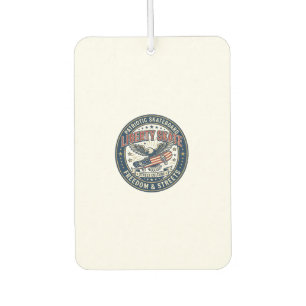 Liberty Skate Patriotic Patriotic Skateboard Vinta Car Air Freshener