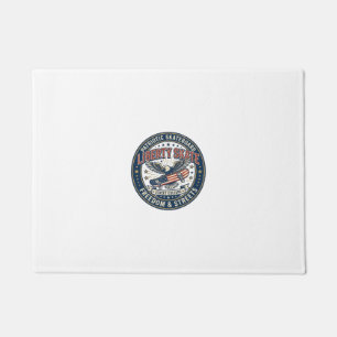 Liberty Skate Patriotic Patriotic Skateboard Vinta Doormat